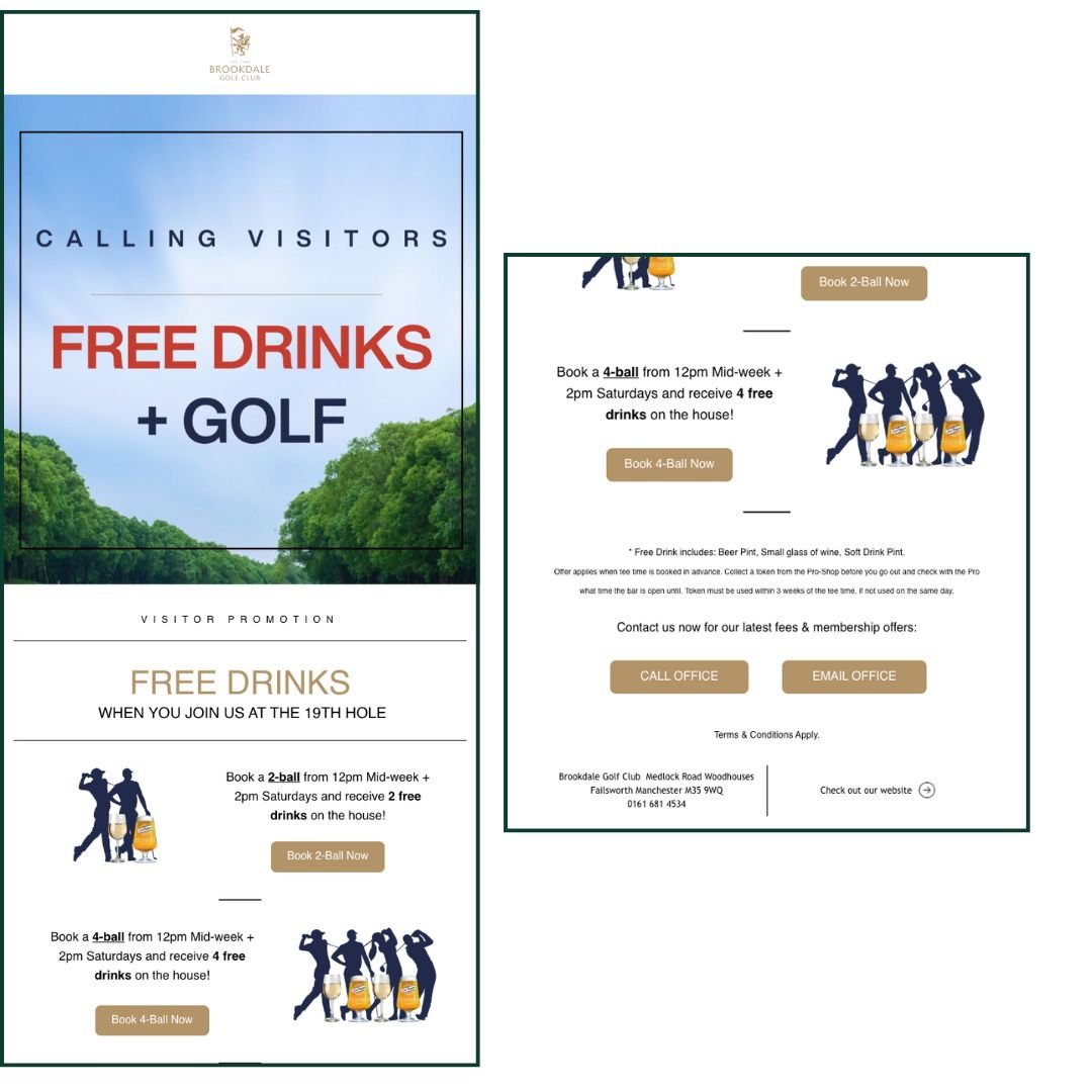 Visitor offer email template